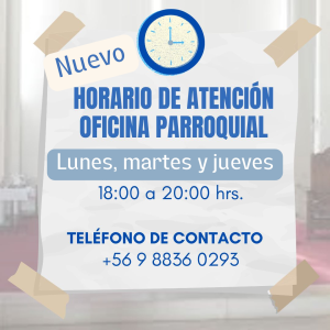 nuevo horario Misas